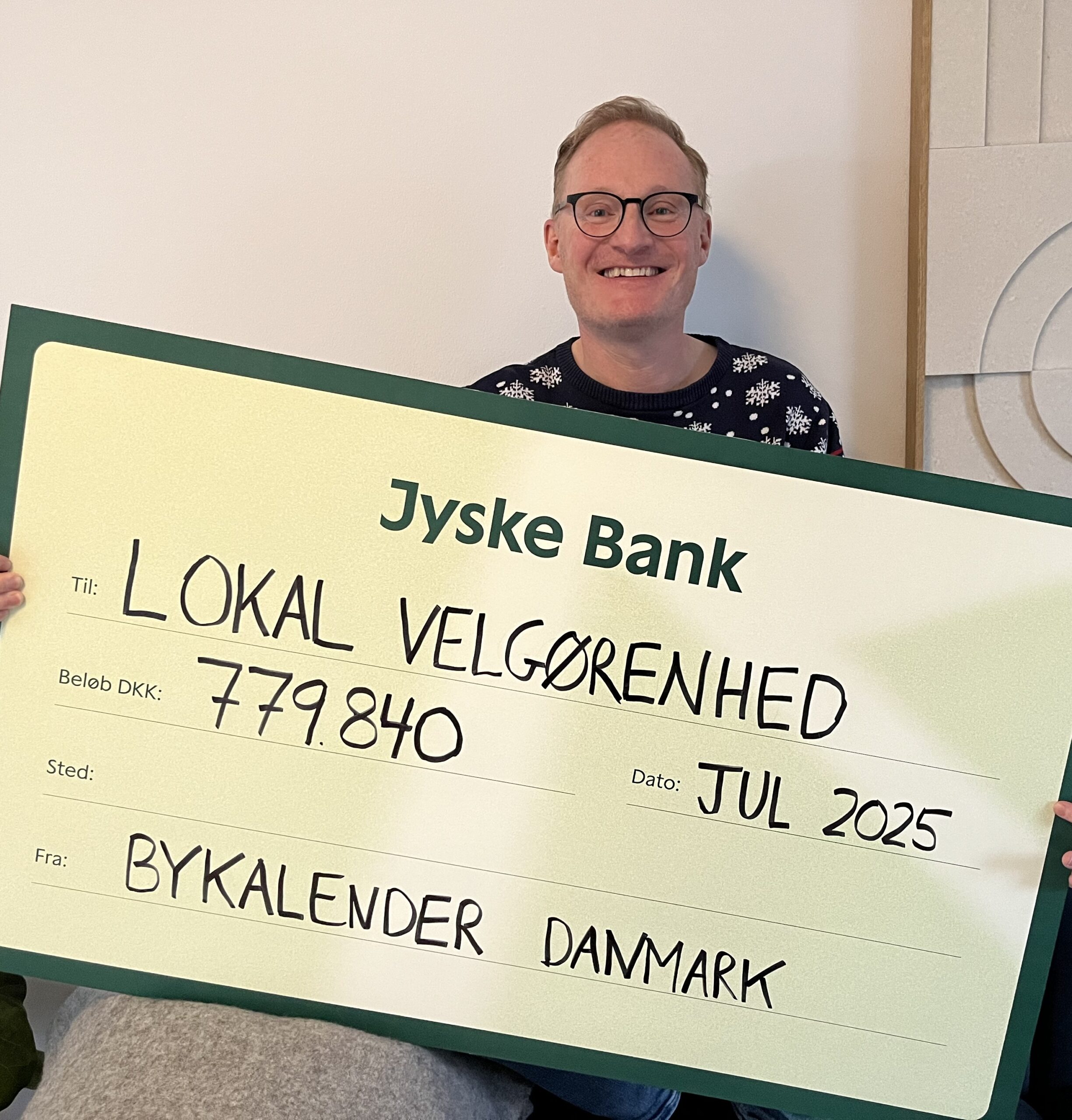 Bykalenders samlede donation 2025